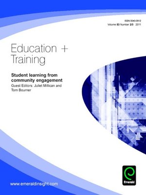 cover image of Education + Training, Volume 53, Issue 2 & 3
